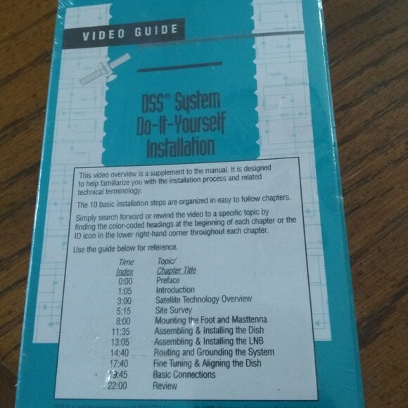 Vintage 1998 DSS vhs Installation - Picture 3 of 3